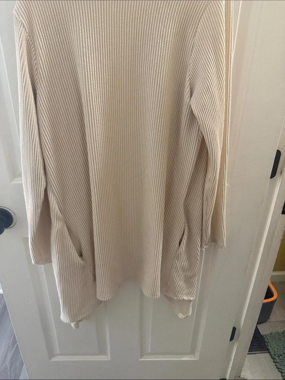 Lightweight Open-Front Cardigan - Cream